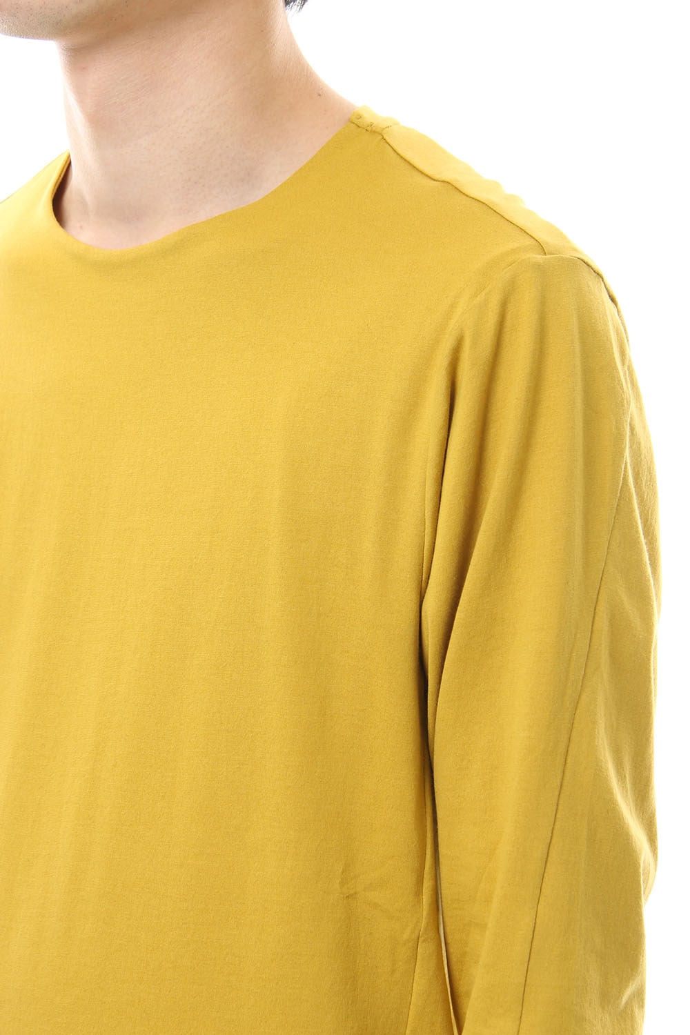 Long Sleeve egyptian cotton jersey (SUVIN) - Dirty Yellow