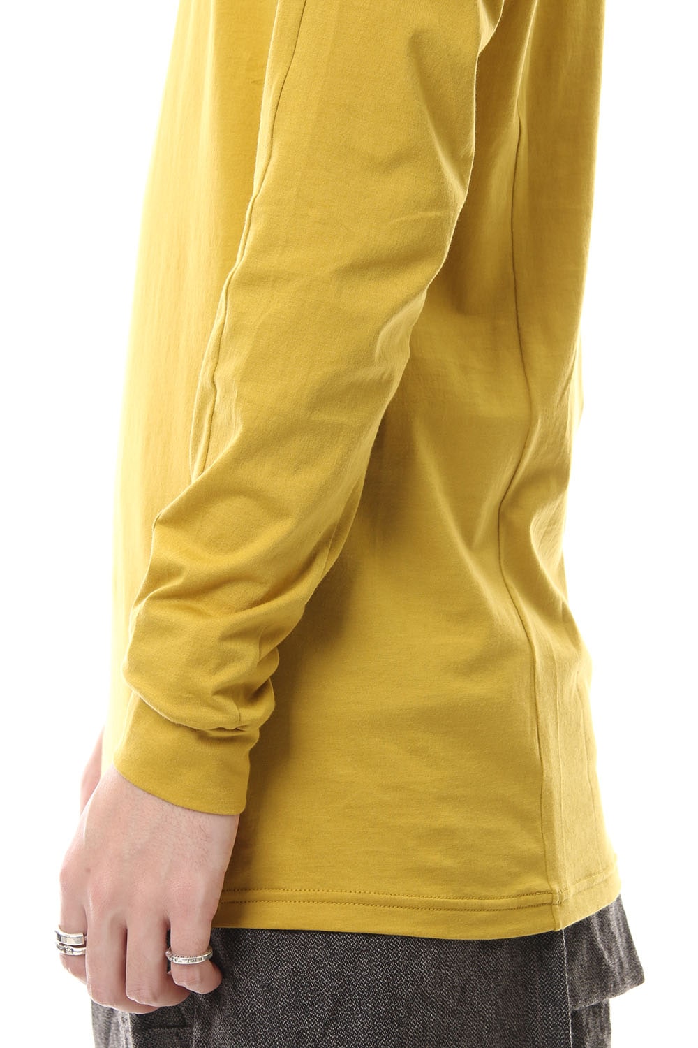 Long Sleeve egyptian cotton jersey (SUVIN) - Dirty Yellow