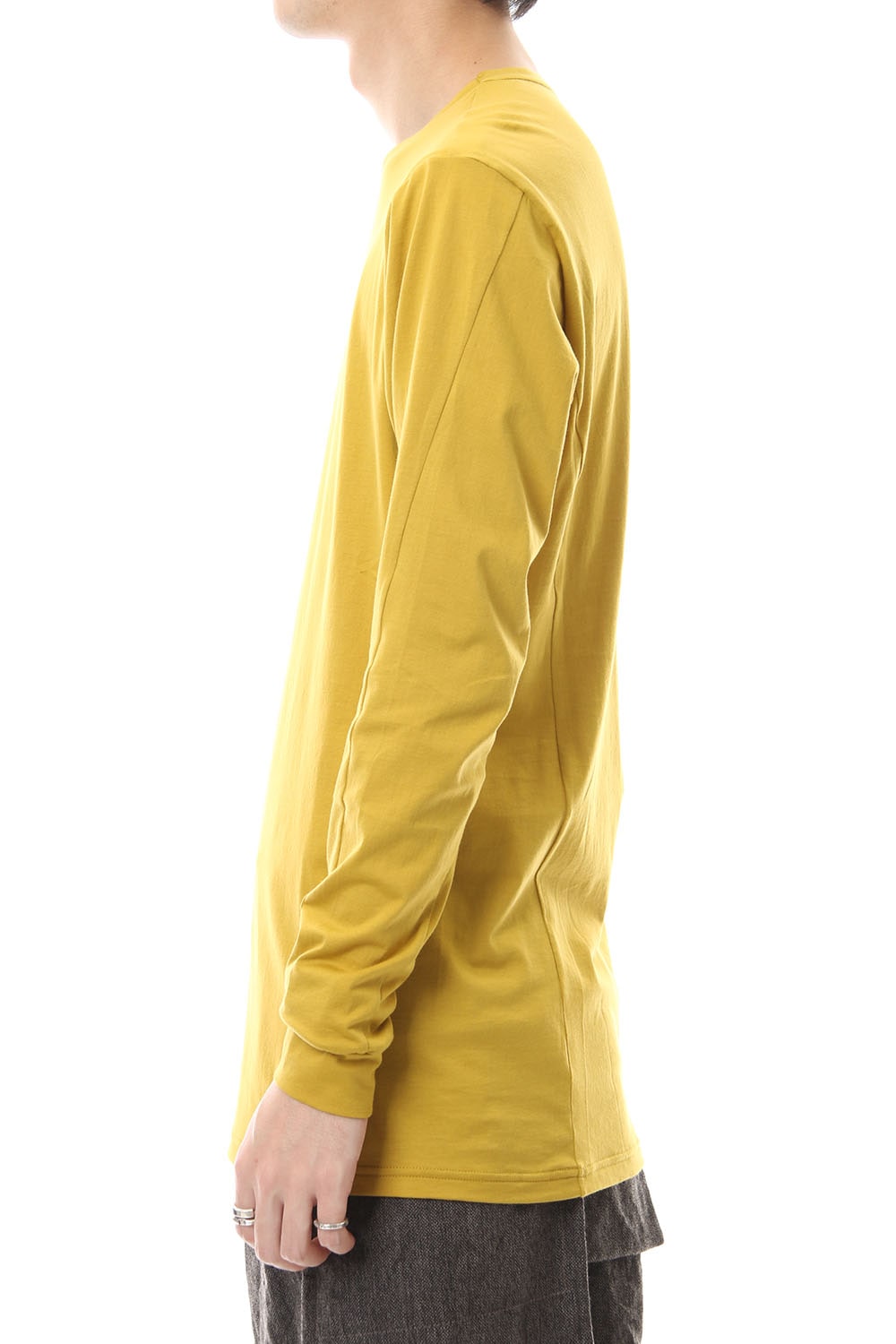 Long Sleeve egyptian cotton jersey (SUVIN) - Dirty Yellow