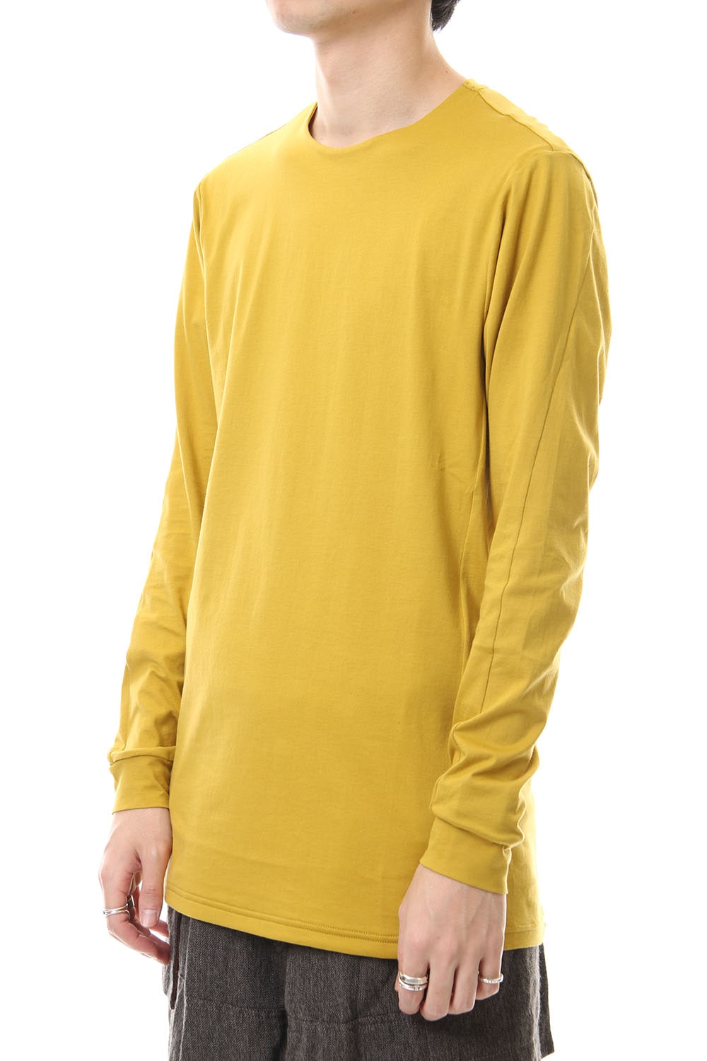 Long Sleeve egyptian cotton jersey (SUVIN) - Dirty Yellow