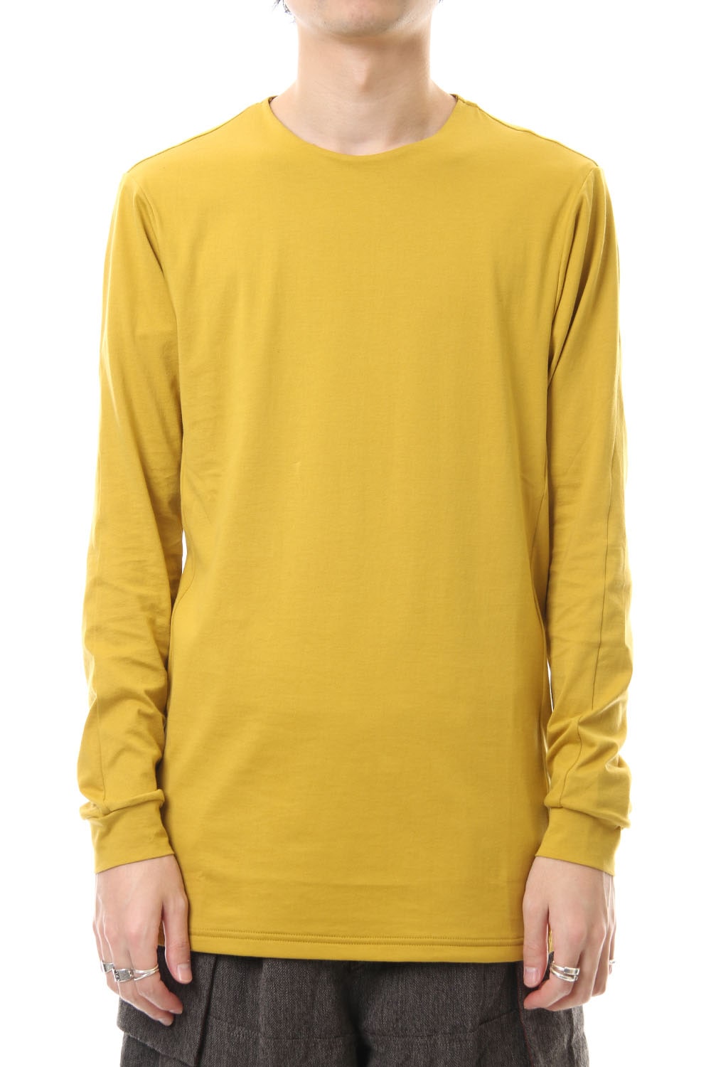 Long Sleeve egyptian cotton jersey (SUVIN) - Dirty Yellow
