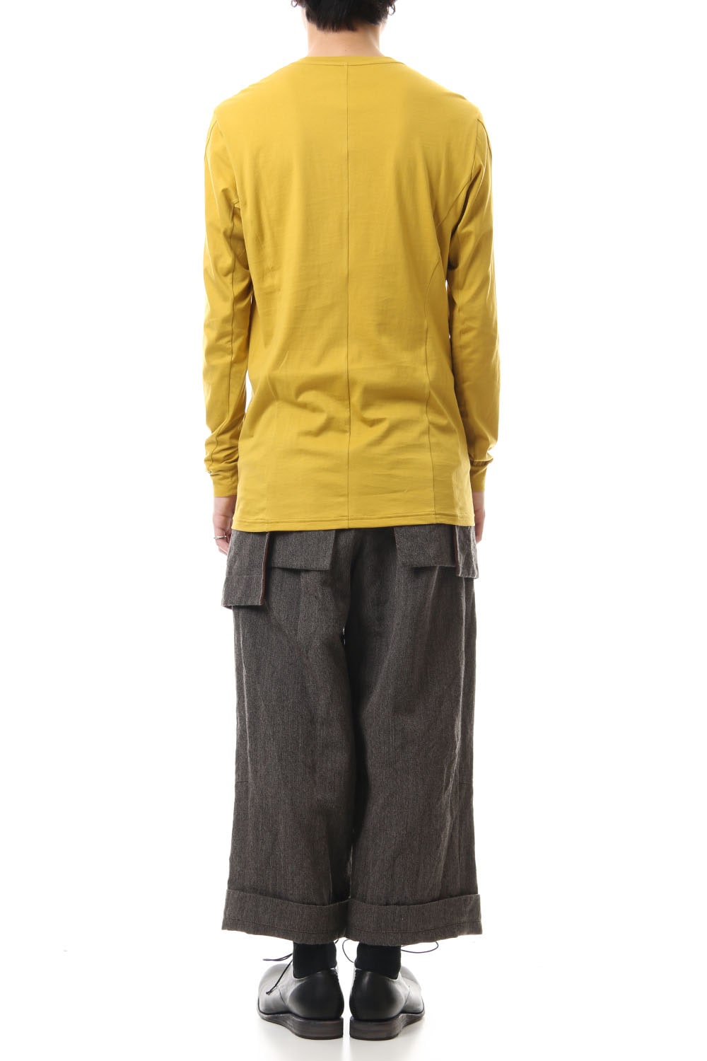 Long Sleeve egyptian cotton jersey (SUVIN) - Dirty Yellow