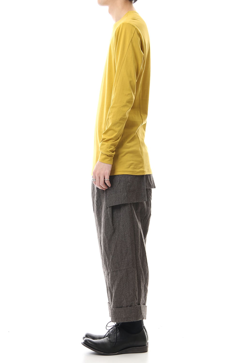 Long Sleeve egyptian cotton jersey (SUVIN) - Dirty Yellow