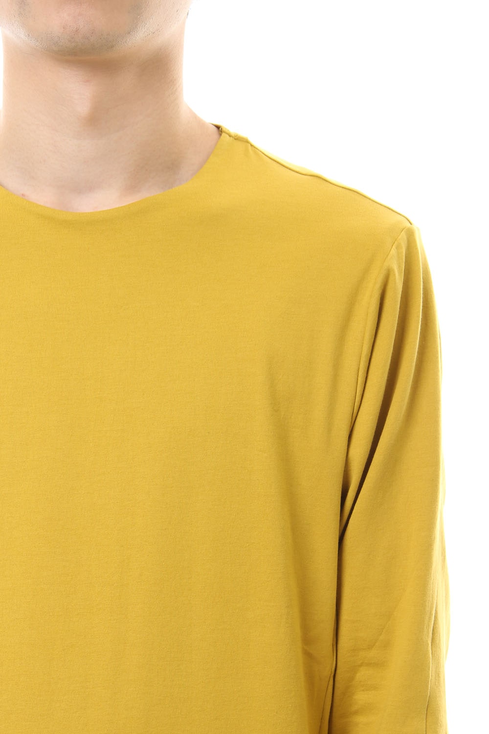 Long Sleeve egyptian cotton jersey (SUVIN) - Dirty Yellow