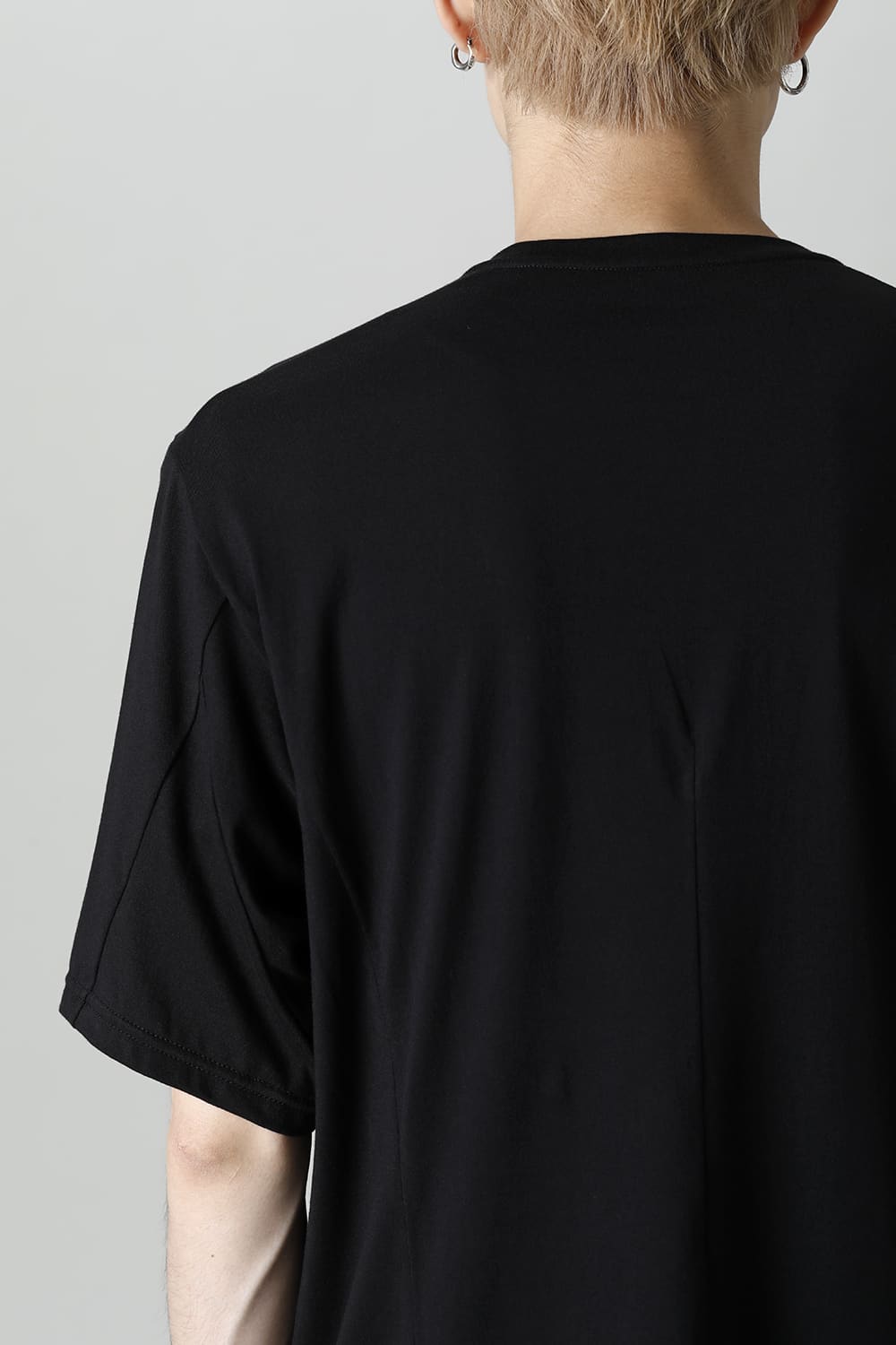 Short sleeve Egyptian cotton Interlock jersey (SUVIN) Black