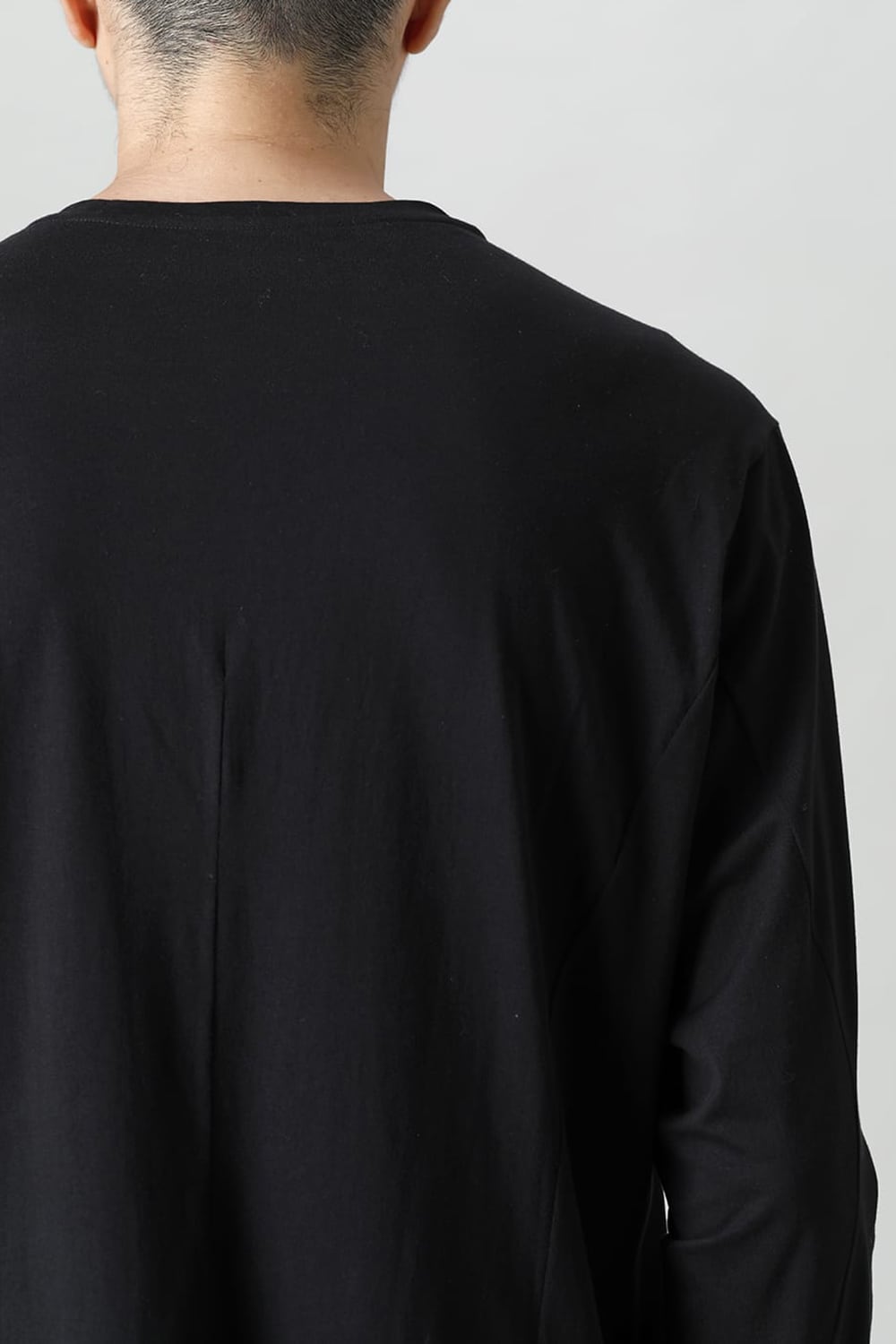 Long sleeve Egyptian cotton Interlock jersey (SUVIN) Black