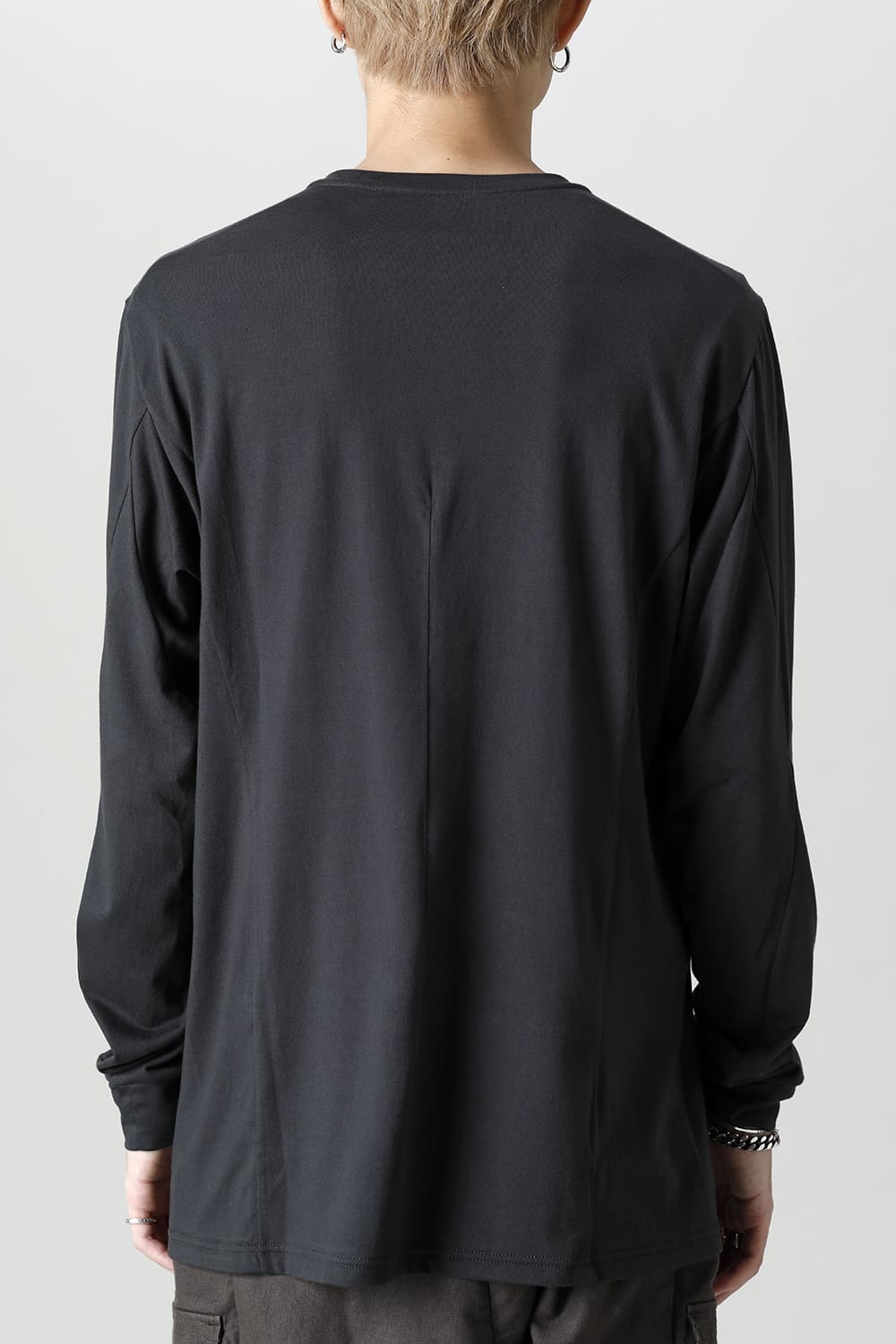 Long sleeve Egyptian cotton Interlock jersey (SUVIN) Petrolio