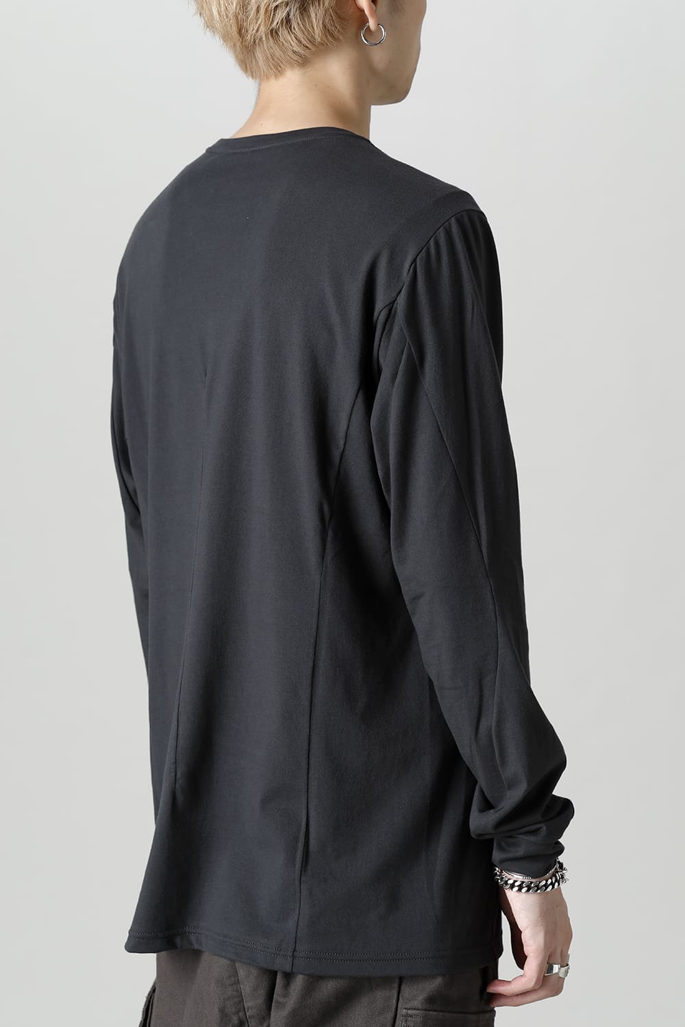 Long sleeve Egyptian cotton Interlock jersey (SUVIN) Petrolio