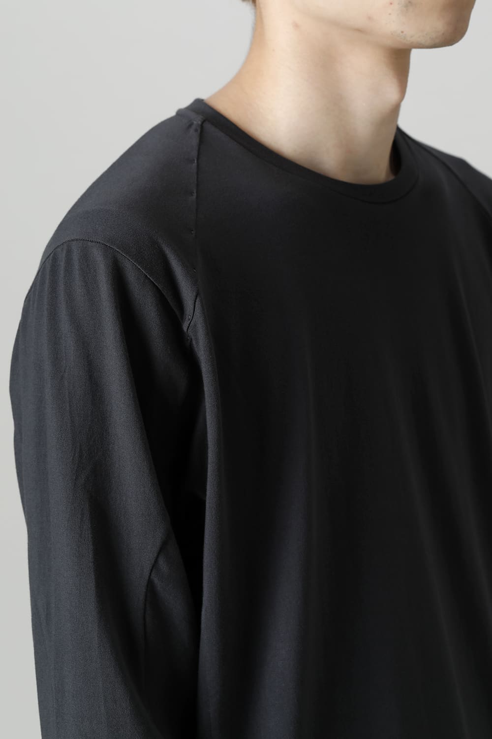 Long sleeve Egyptian cotton Interlock jersey (SUVIN) Petrolio