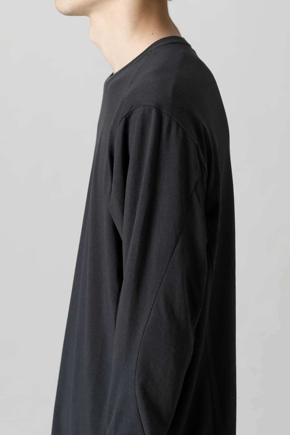 Long sleeve Egyptian cotton Interlock jersey (SUVIN) Petrolio