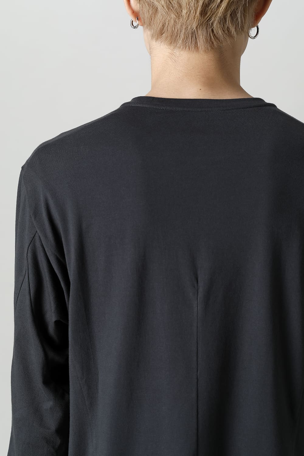 Long sleeve Egyptian cotton Interlock jersey (SUVIN) Petrolio