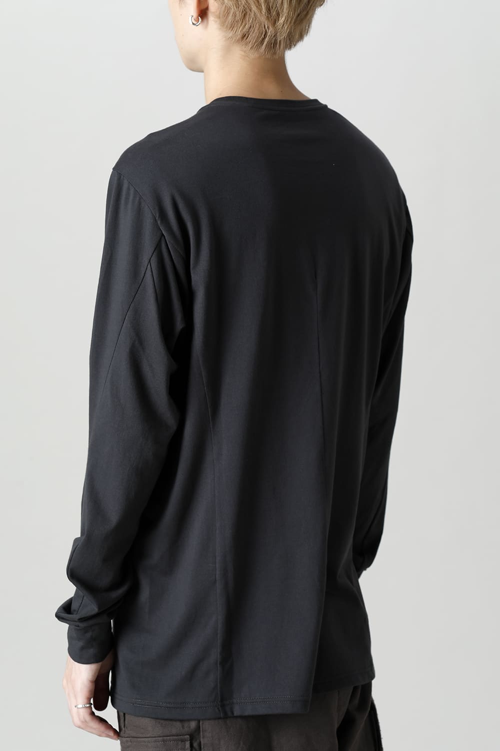 Long sleeve Egyptian cotton Interlock jersey (SUVIN) Petrolio