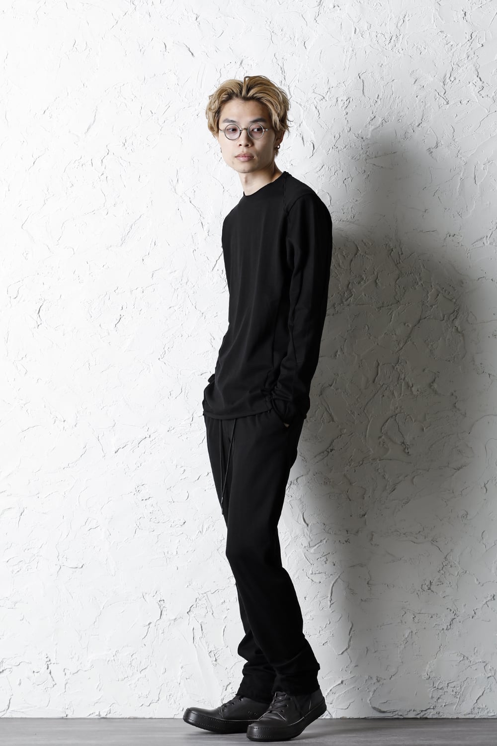 Long sleeve medium weight soft jersey Black