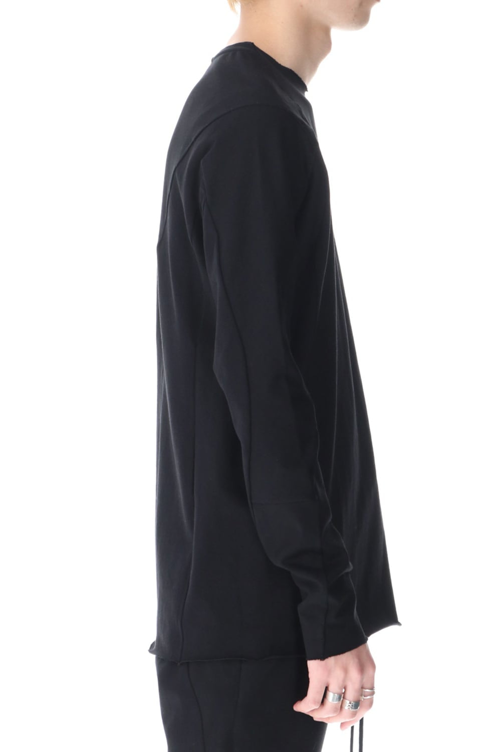 Long sleeve medium weight soft jersey Black