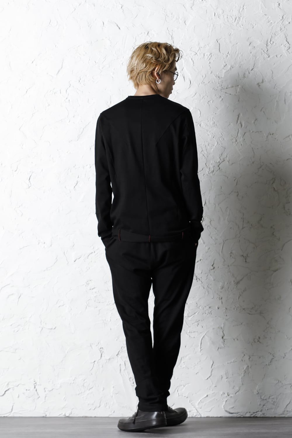 Long sleeve medium weight soft jersey Black