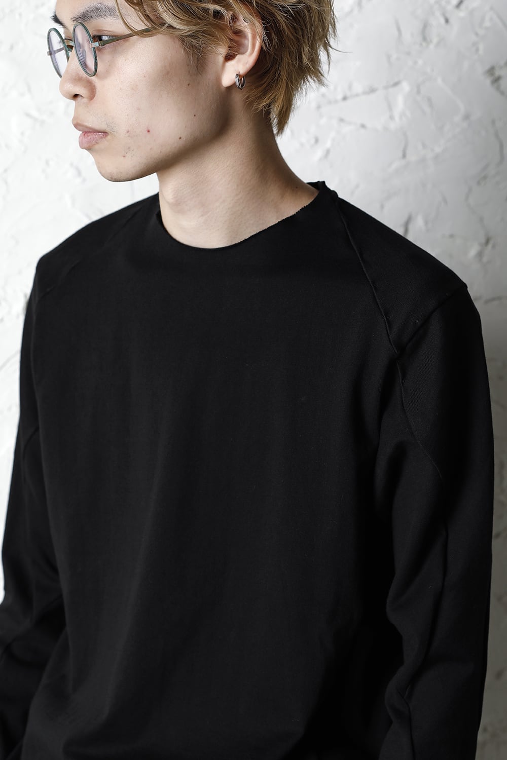 Long sleeve medium weight soft jersey Black