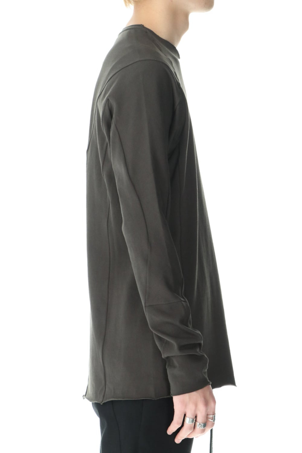 Long sleeve medium weight soft jersey Mud Khaki