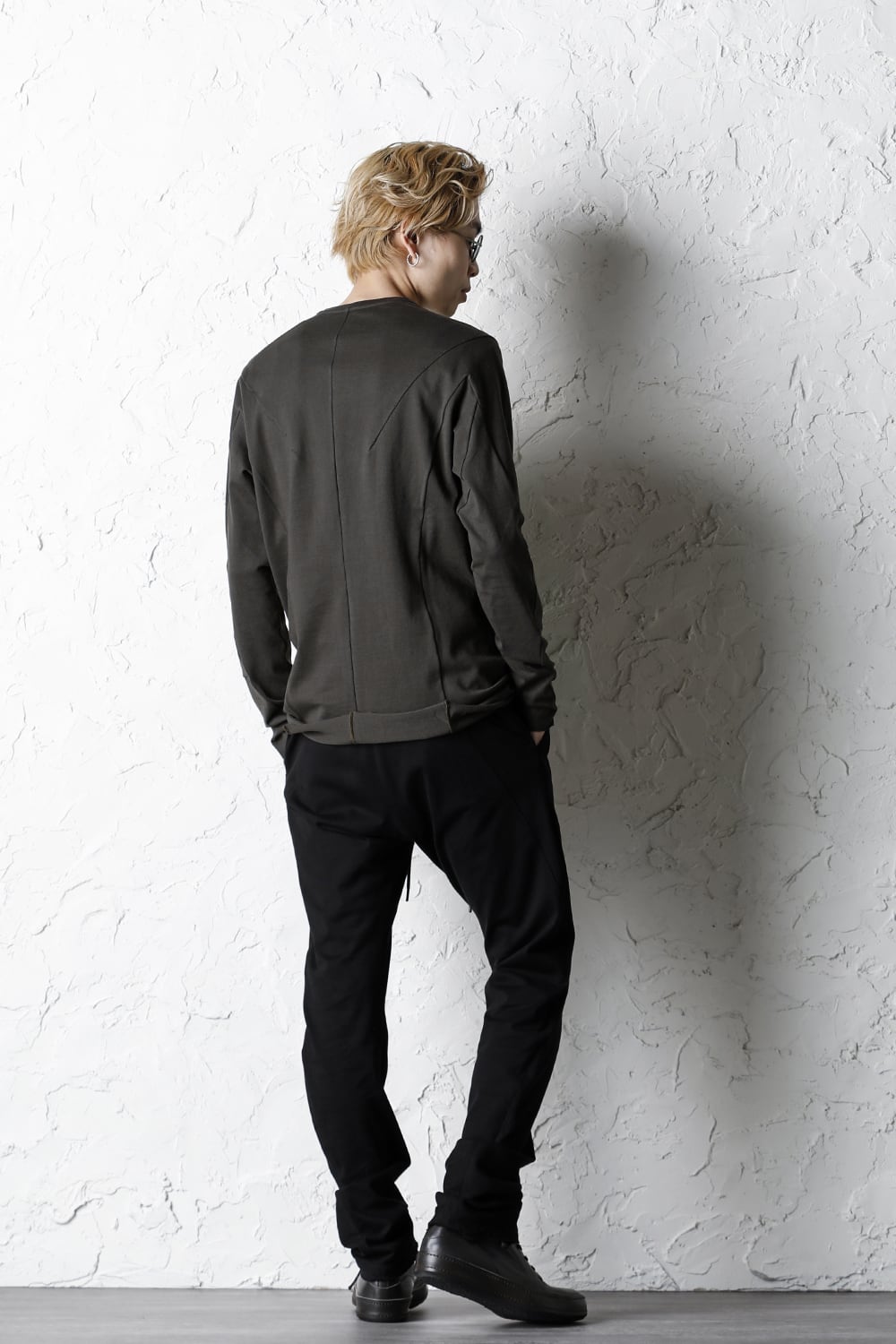 Long sleeve medium weight soft jersey Mud Khaki