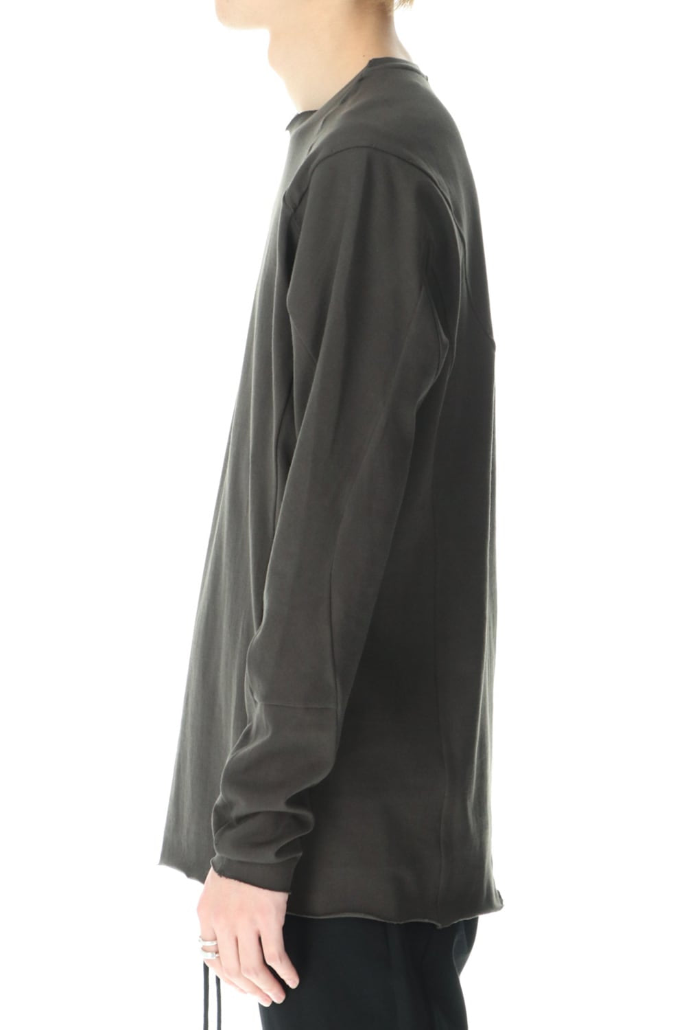 Long sleeve medium weight soft jersey Mud Khaki