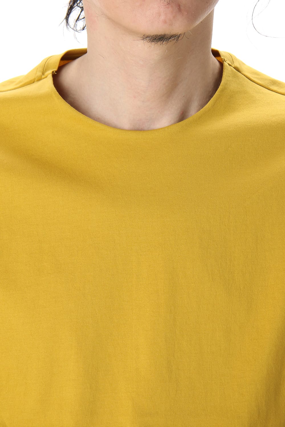 Short Sleeve egyptian cotton jersey (SUVIN) - Dirty Yellow