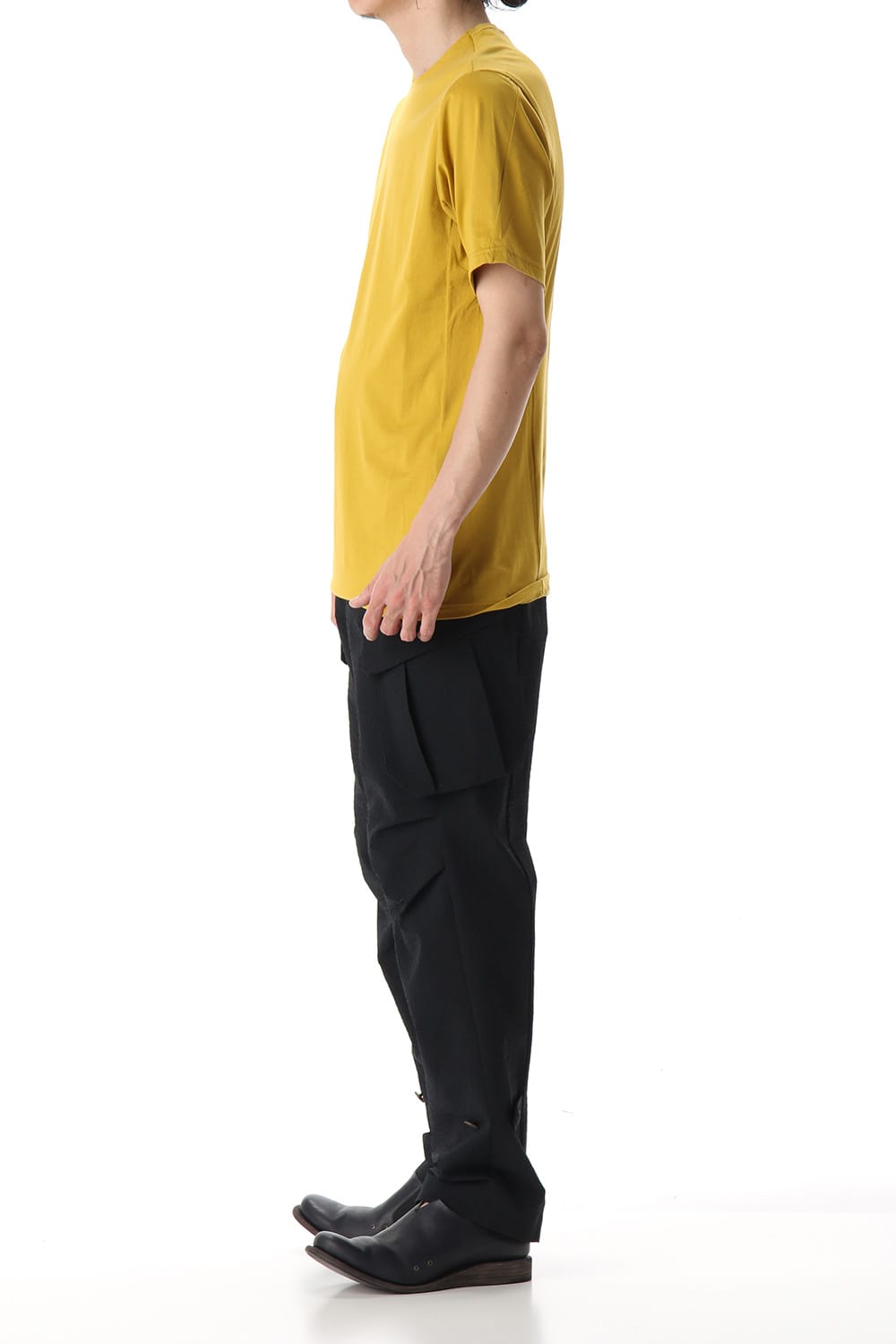 Short Sleeve egyptian cotton jersey (SUVIN) - Dirty Yellow