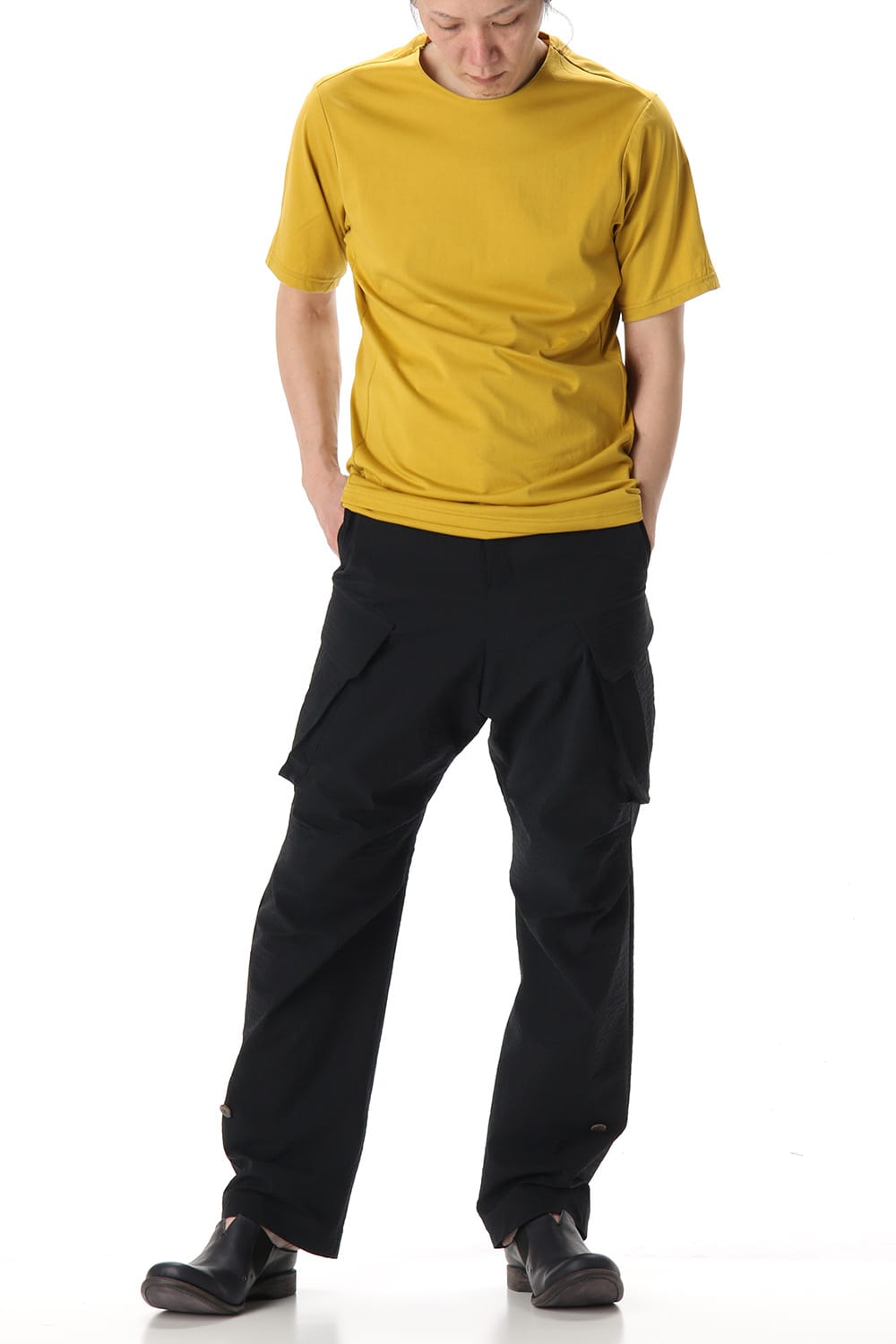 Short Sleeve egyptian cotton jersey (SUVIN) - Dirty Yellow