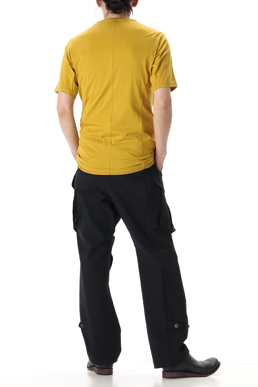 Short Sleeve egyptian cotton jersey (SUVIN) - Dirty Yellow