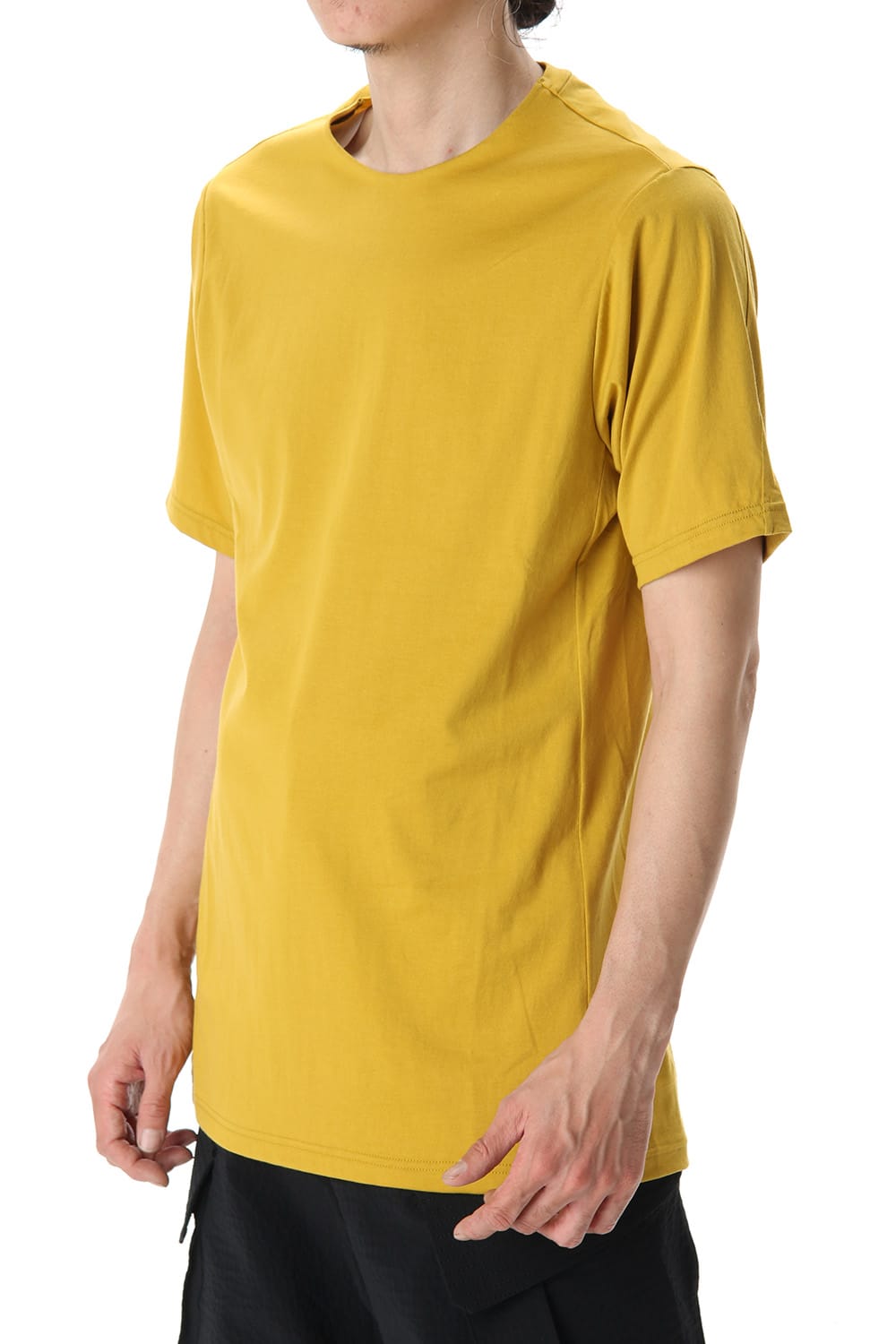 Short Sleeve egyptian cotton jersey (SUVIN) - Dirty Yellow