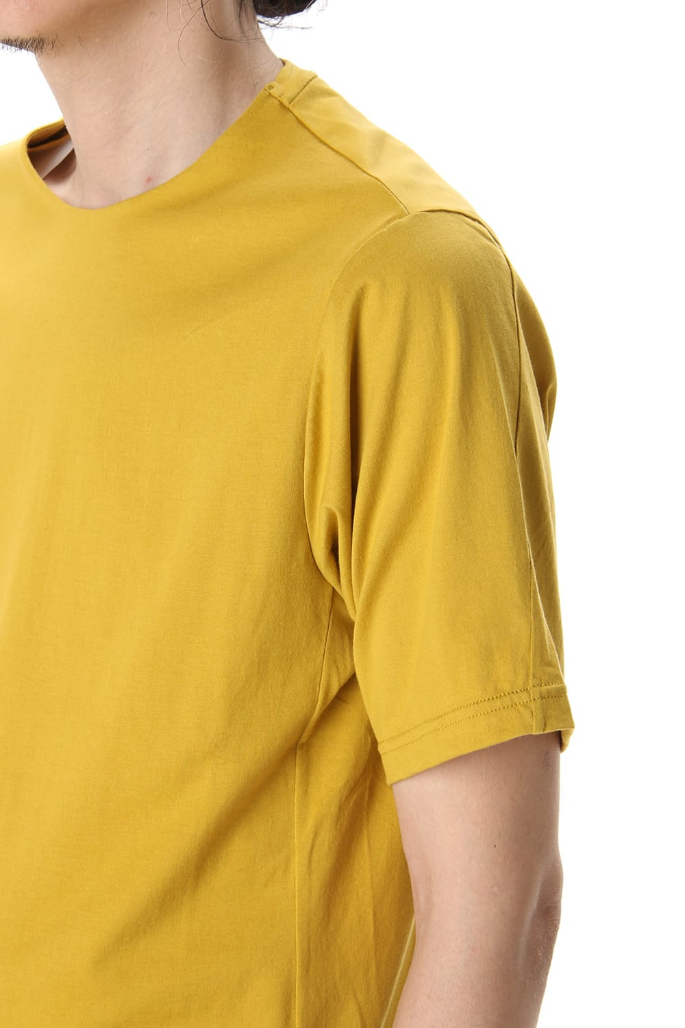 Short Sleeve egyptian cotton jersey (SUVIN) - Dirty Yellow