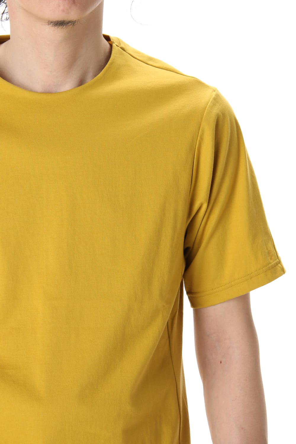 Short Sleeve egyptian cotton jersey (SUVIN) - Dirty Yellow