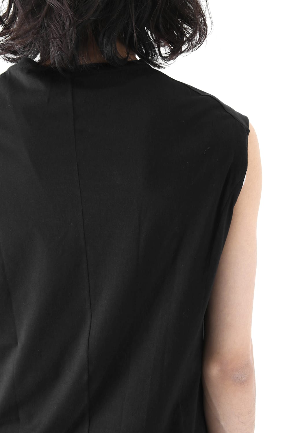 Sleeveless Cut Sew 2/80 Cotton Jersey