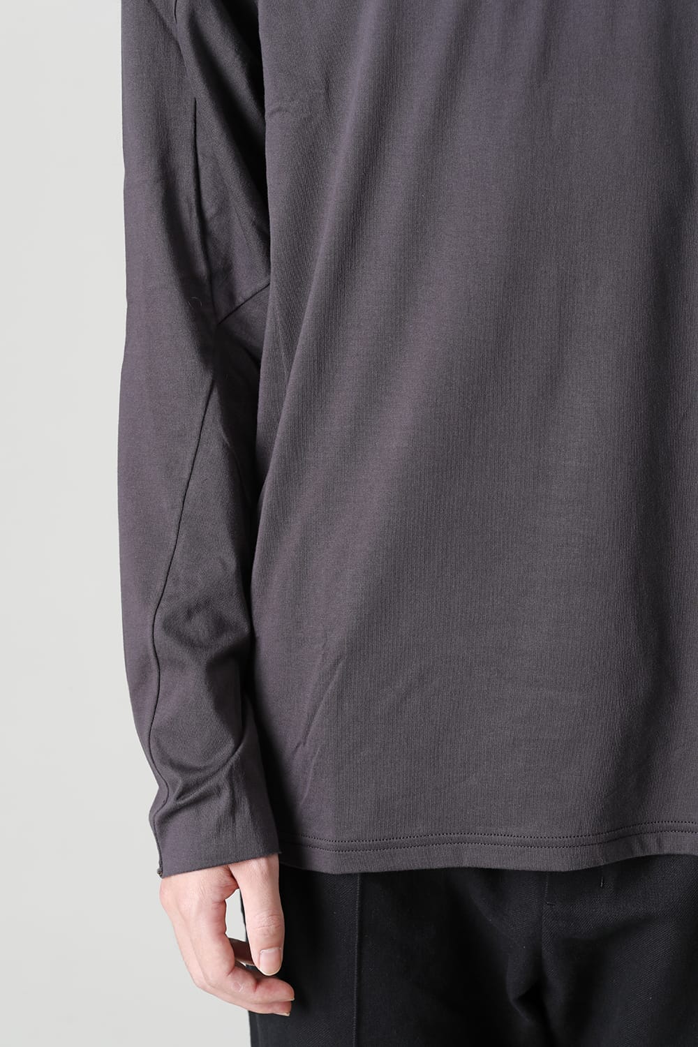 Long sleeve 100/3 suvin cotton jersey Purple Gray