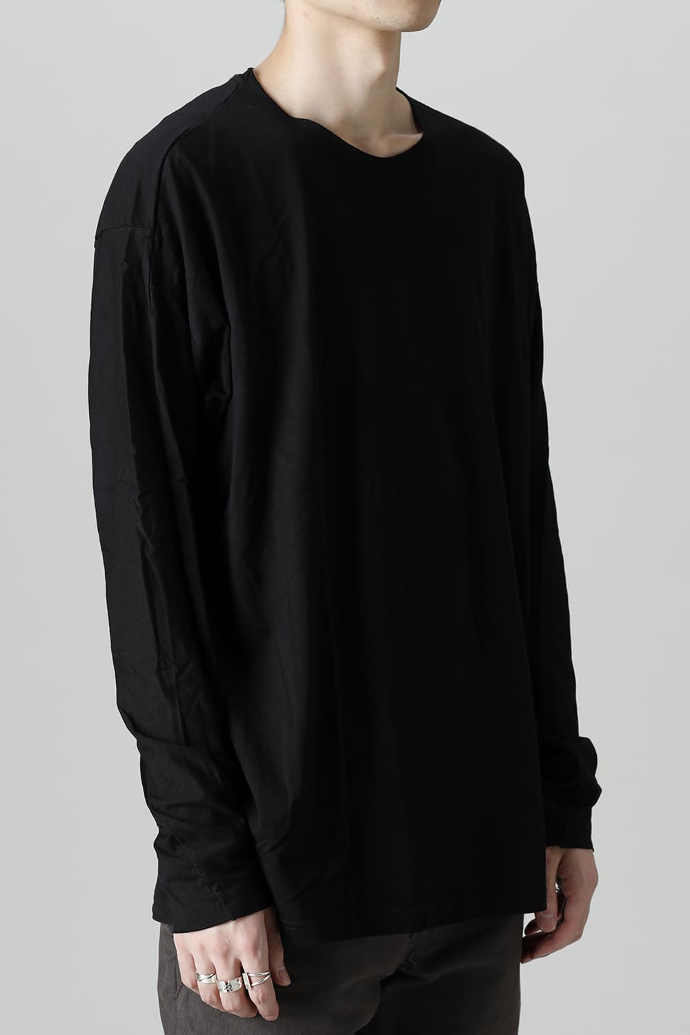 Long sleeve 100/3 Salt shrinking jersey Black