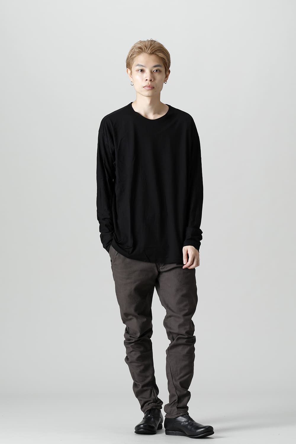 Long sleeve 100/3 Salt shrinking jersey Black