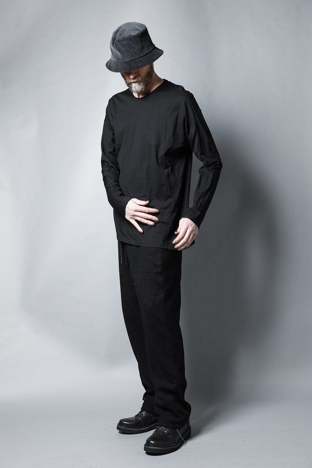 Long sleeve 100/3 Salt shrinking jersey Black