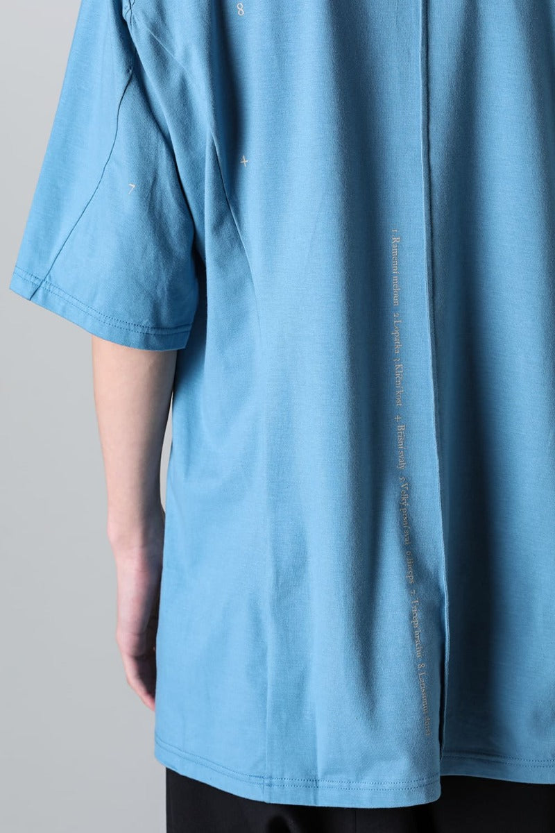 Short sleeve cotton stretch jersey  Fade Blue