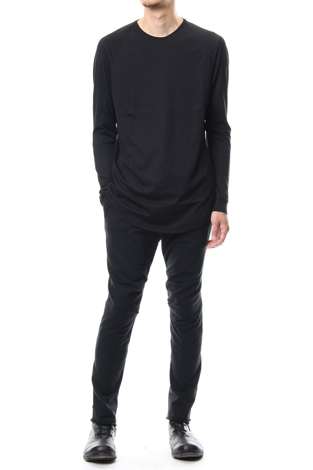 Long sleeve  egyptian cotton  jersey ( SUVIN ) Black