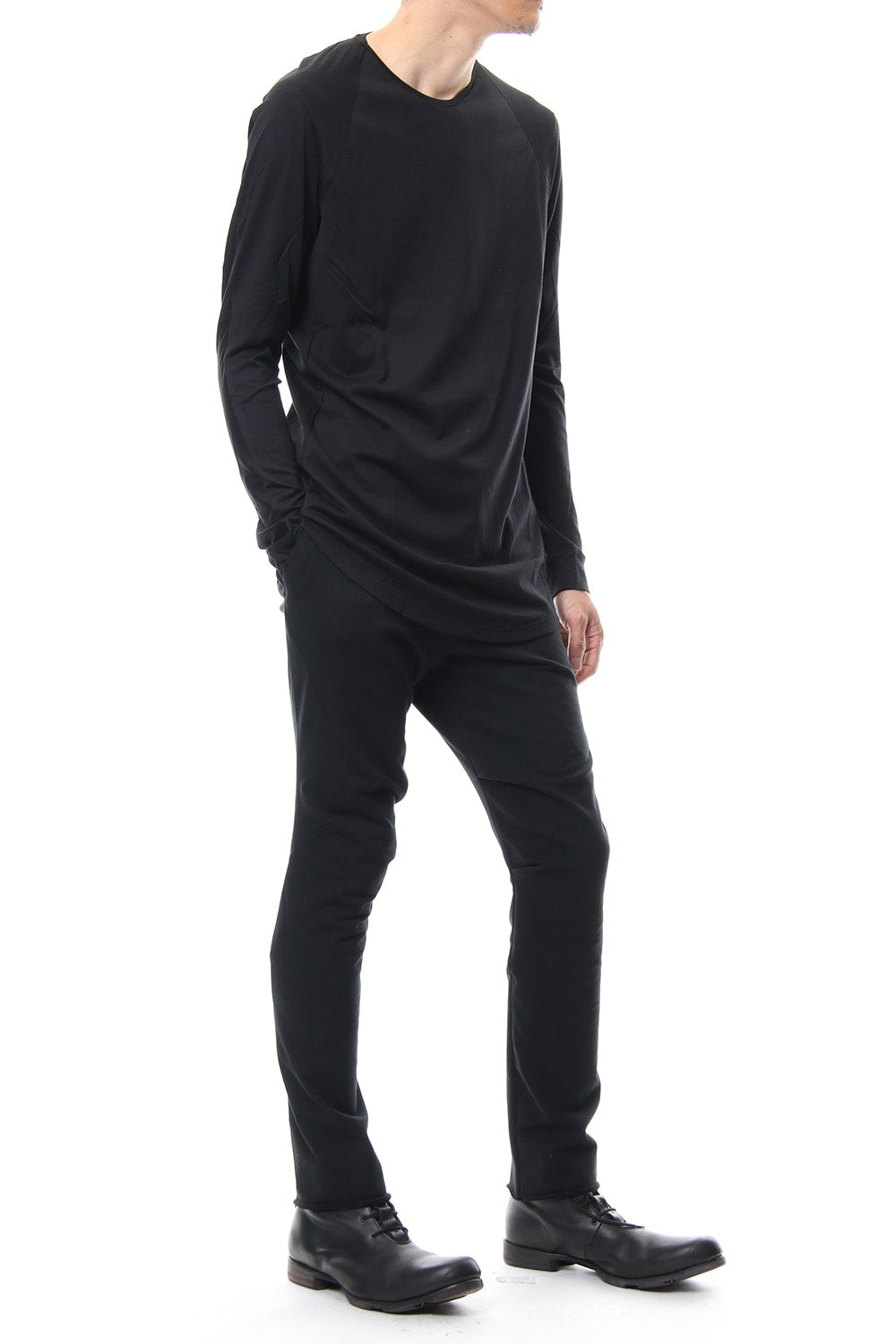 Long sleeve  egyptian cotton  jersey ( SUVIN ) Black