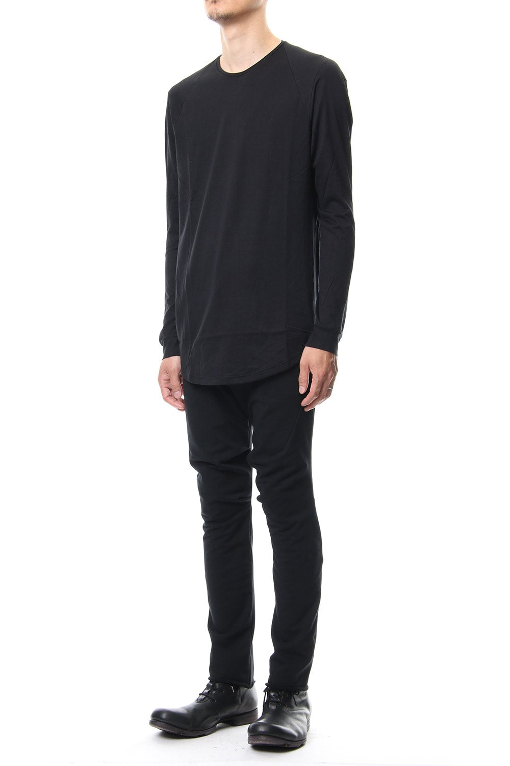 Long sleeve  egyptian cotton  jersey ( SUVIN ) Black