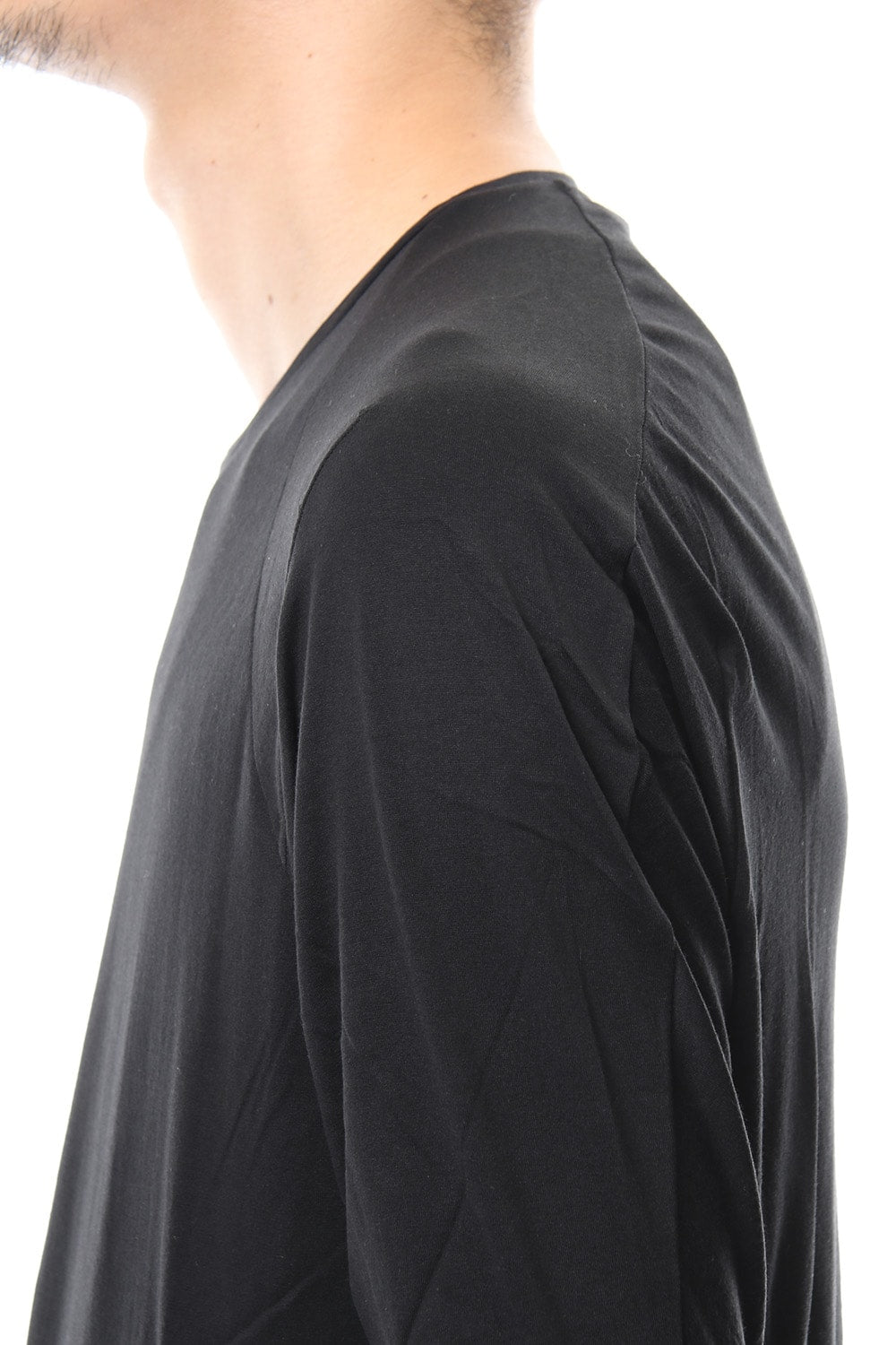Long sleeve  egyptian cotton  jersey ( SUVIN ) Black
