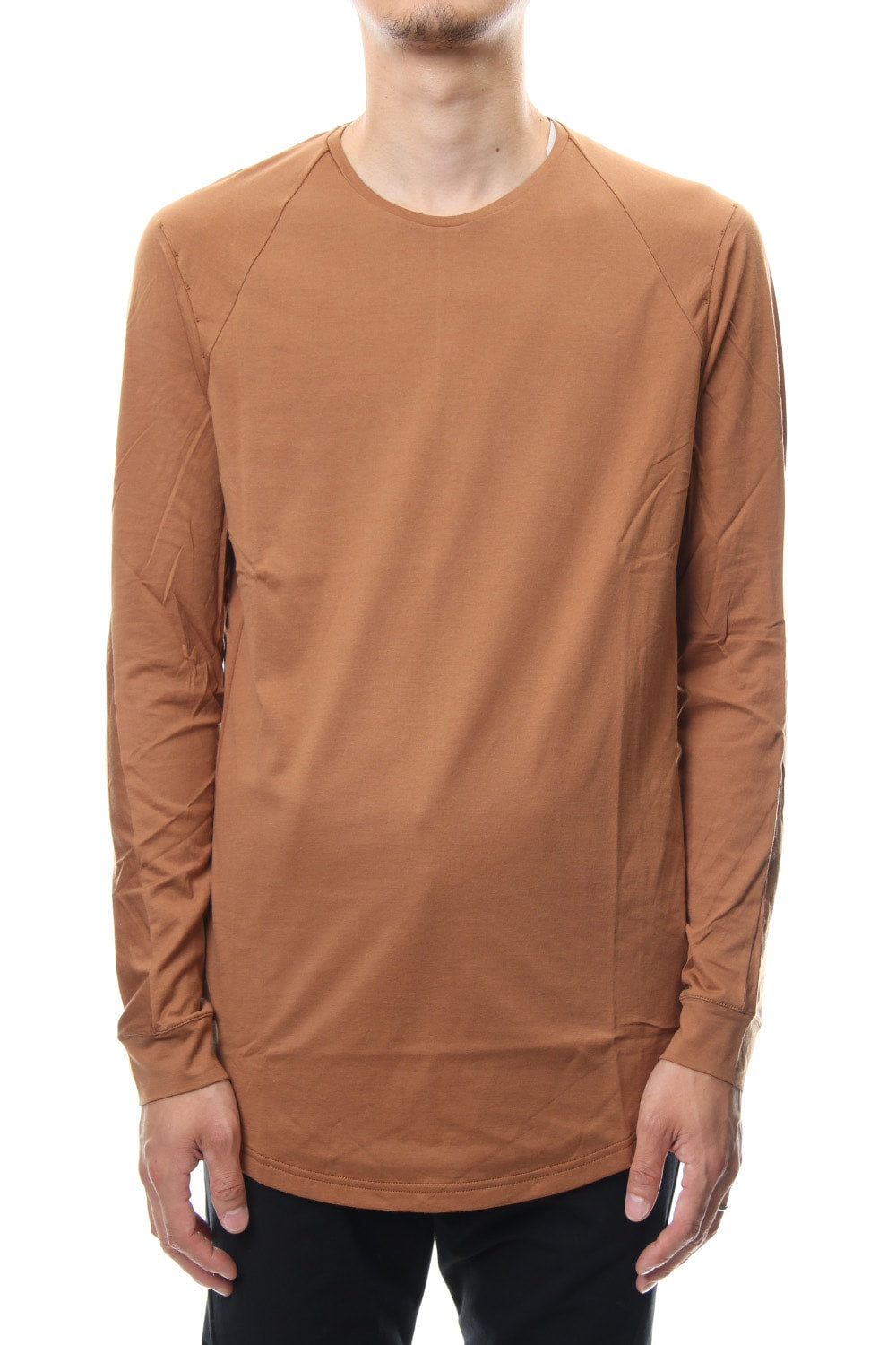 Long sleeve  egyptian cotton  jersey ( SUVIN ) Camel