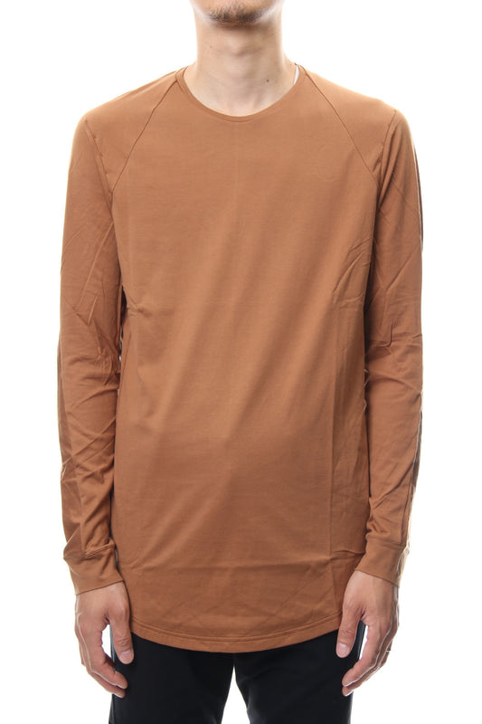 Long sleeve  egyptian cotton  jersey ( SUVIN ) Camel