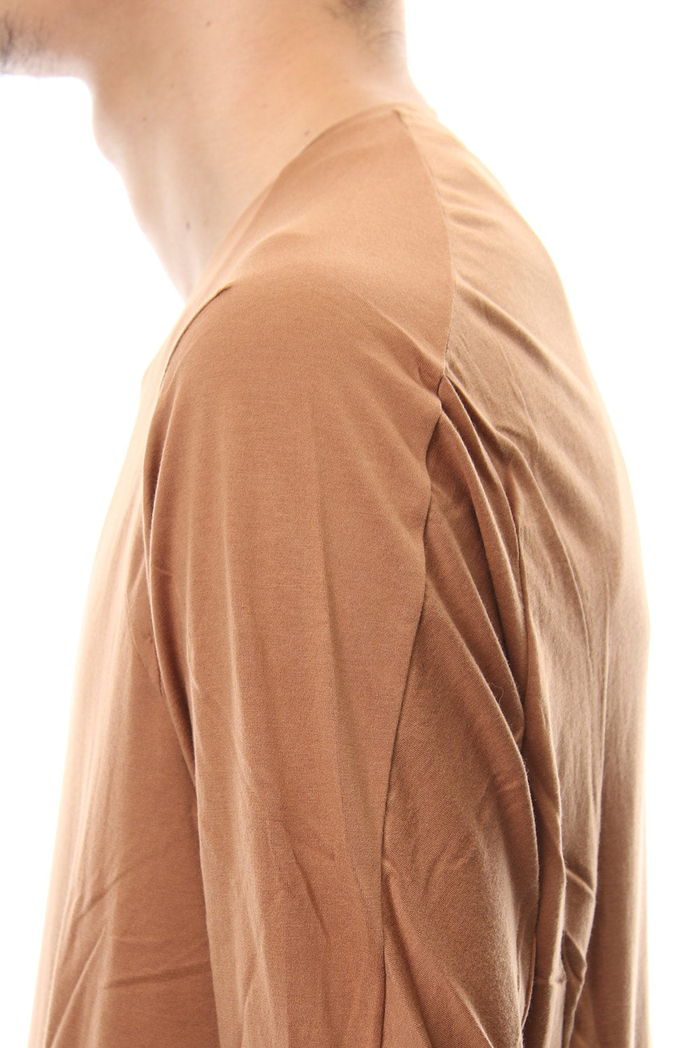 Long sleeve  egyptian cotton  jersey ( SUVIN ) Camel
