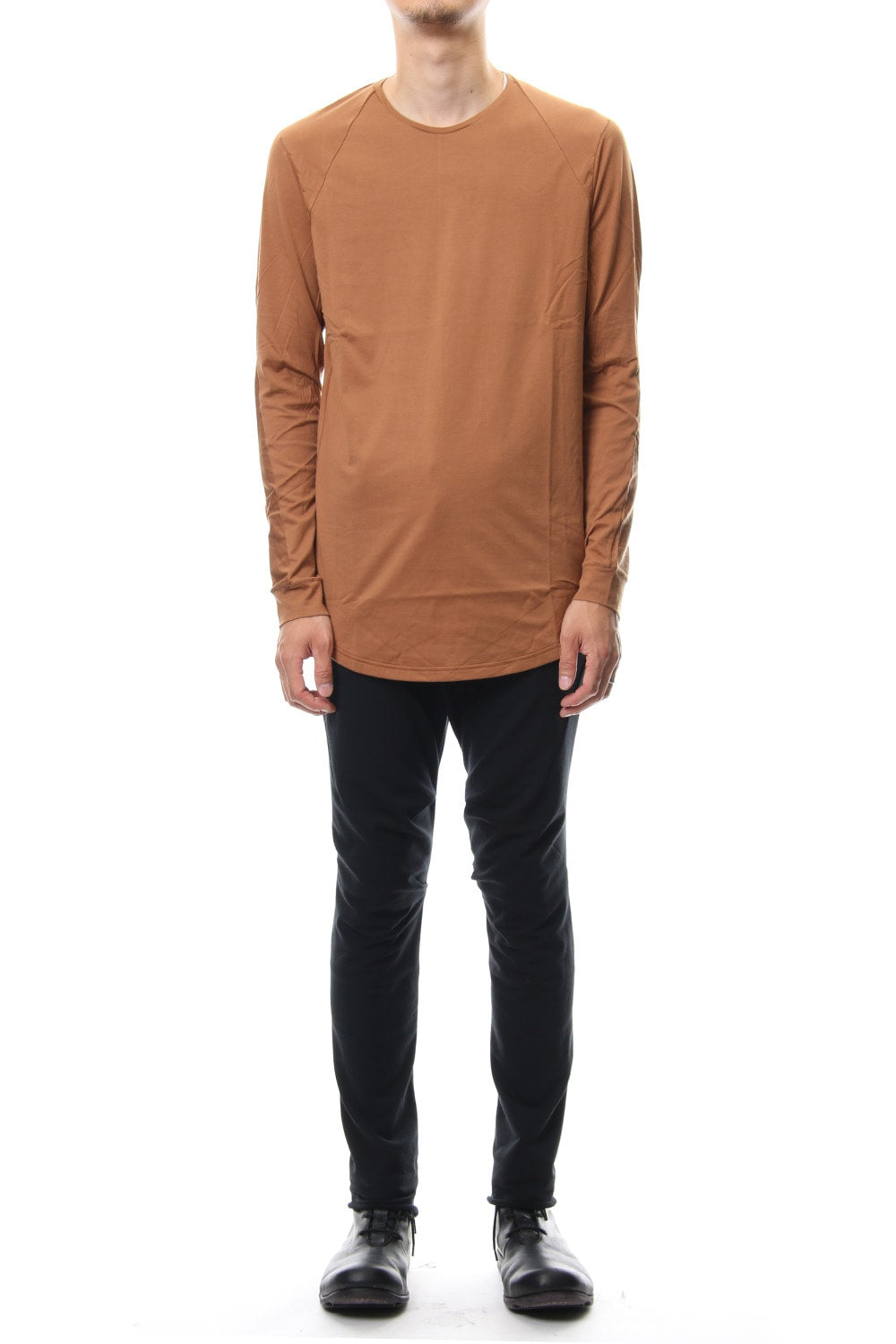 Long sleeve  egyptian cotton  jersey ( SUVIN ) Camel