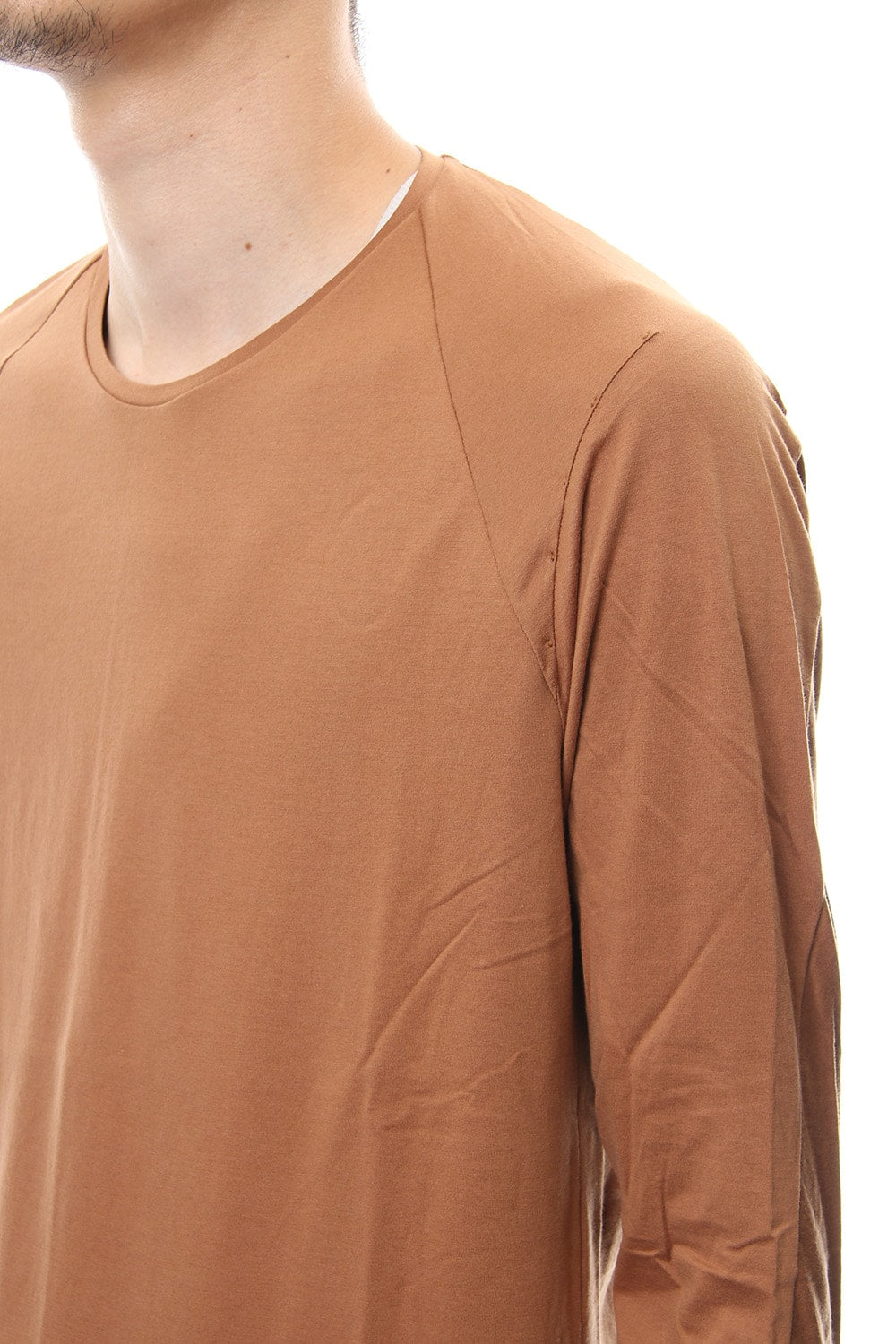 Long sleeve  egyptian cotton  jersey ( SUVIN ) Camel