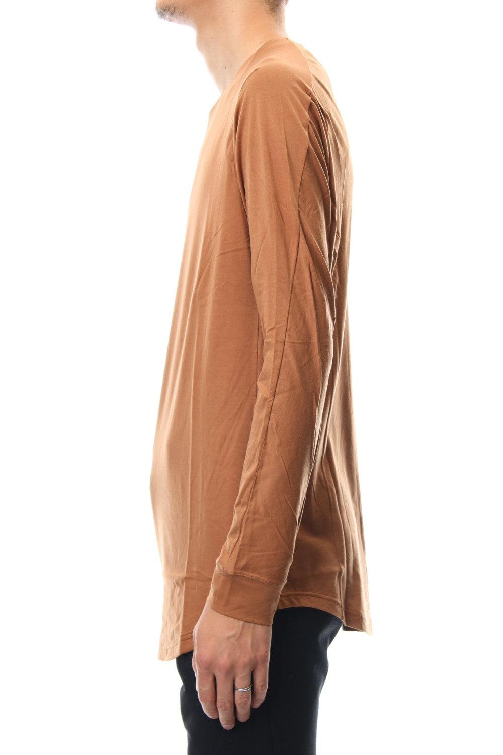 Long sleeve  egyptian cotton  jersey ( SUVIN ) Camel