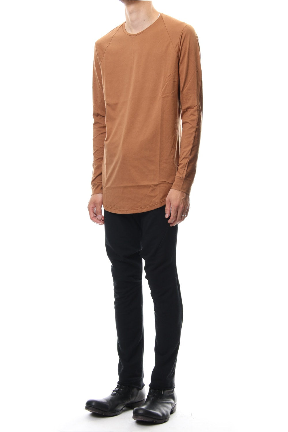 Long sleeve  egyptian cotton  jersey ( SUVIN ) Camel