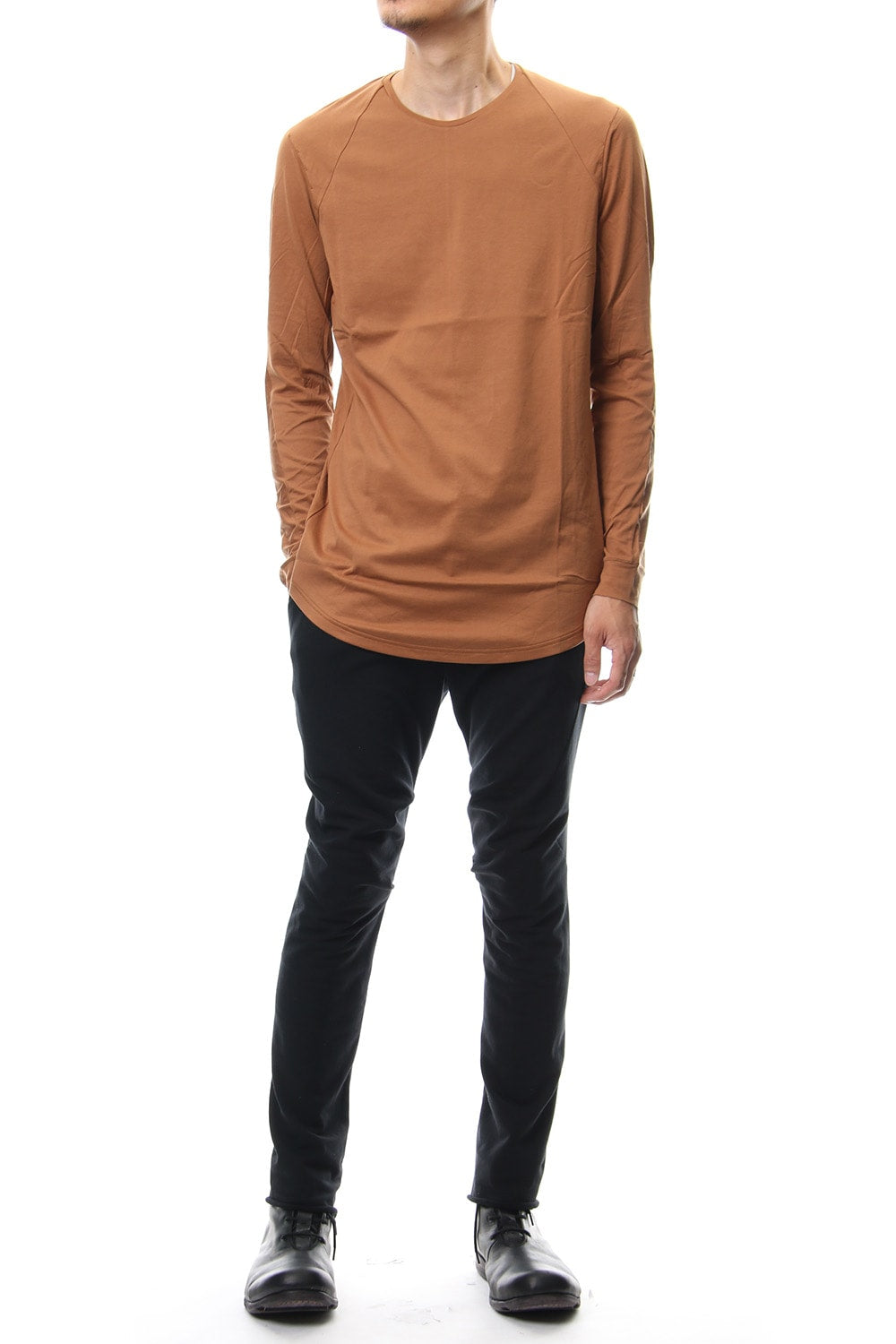 Long sleeve  egyptian cotton  jersey ( SUVIN ) Camel