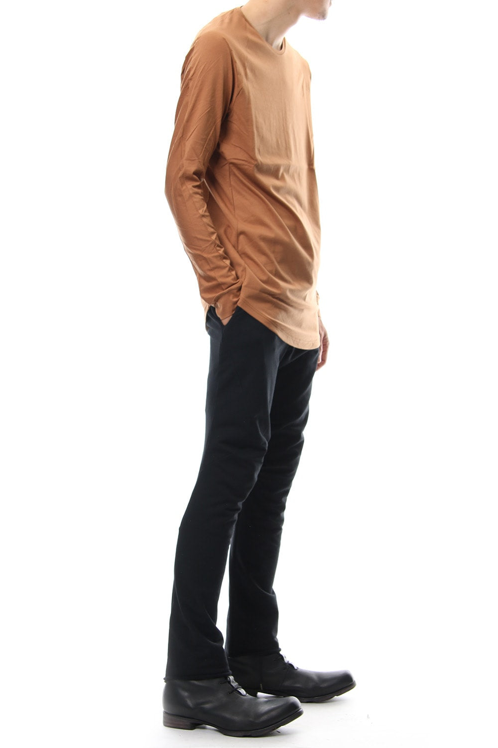 Long sleeve  egyptian cotton  jersey ( SUVIN ) Camel