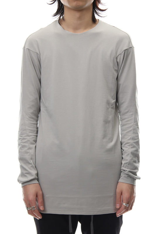 Long sleeve cotton stretch jersey - Plaster